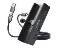 Orico Aktywny hub USB-C 5Gbps, 15W, przykręcany, 3x USB-A, USB-C, - 1500414 - zdjęcie 1